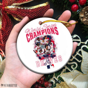 Circle Ornament Atlanta Braves World Series Champions 2021 MLB Christmas Ornament