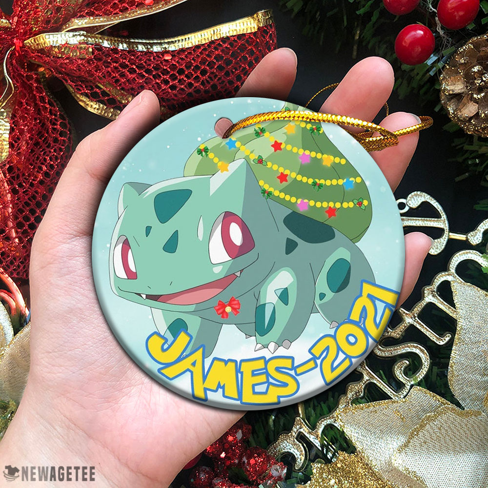 New Christmas Bulbasaur Card Custom Made 