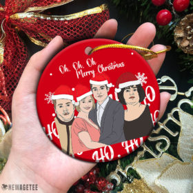 Circle Ornament Gavin and Stacey Oh Oh Oh Merry Christmas Ornament Xmas Tree Decor