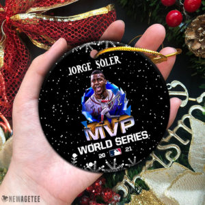 Circle Ornament Jorge Soler wins 2021 World Series MVP Christmas Ornament