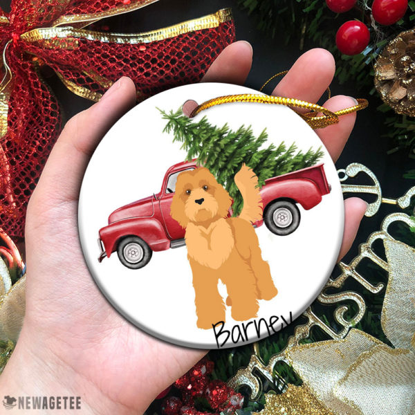 Circle Ornament Labradoodle Golden Doodle Christmas Ornament Personalized 0 19.99