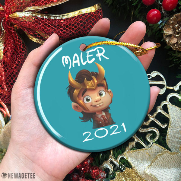 Circle Ornament Personalized Baby Loki Avenger 2021 Christmas Ornament