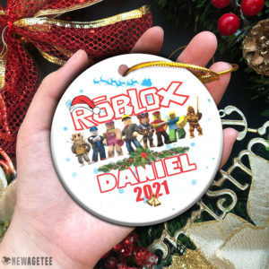Circle Ornament Personalized Roblox 2021 Christmas Tree Ornament