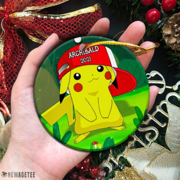 Circle Ornament Pokemon Pikachu Kids Christmas Gift Christmas Ornaments