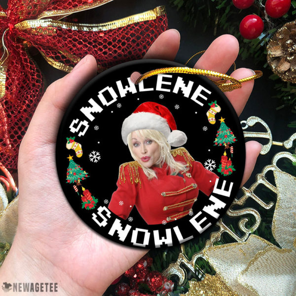 Circle Ornament Snowlene Dolly Parton Christmas Ornament