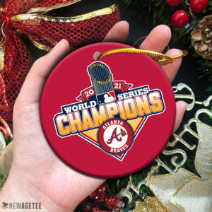 Circle Ornament WinCraft 2021 World Series Champions Atlanta Braves Christmas Ornament Decoration