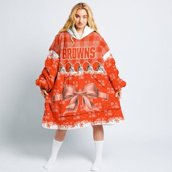 Cleveland Browns Christmas Gift Snug Hoodie Oodie Blanket Hoodie