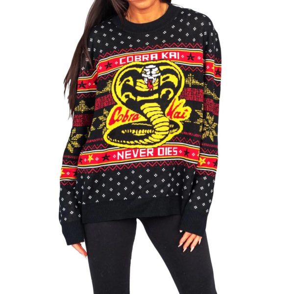 Cobra Kai Never Dies Ugly Sweater Knit Wool Sweater 2