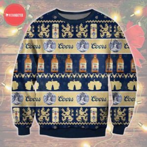 Coors Banquet Ugly Christmas Sweater Unisex Knit Wool Ugly Sweater