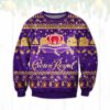 Crown Royal whisky Purple Ugly Christmas Sweater Unisex Knit Ugly Sweater