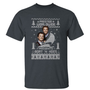 Dark Heather T Shirt Step Brothers Prestige Worldwide Presents Boats N Hoes Ugly Christmas Sweater Sweatshirt