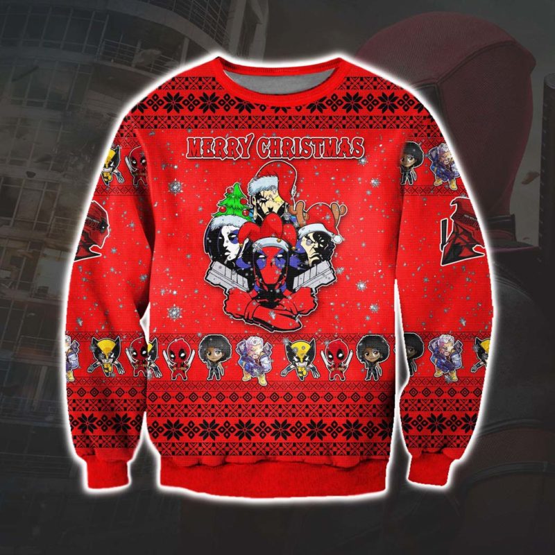 Deadpool Ugly Christmas Sweater Unisex Knit Sweater