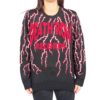 Death Row Records Lightning Ugly Christmas Sweater Knit Wool Sweater