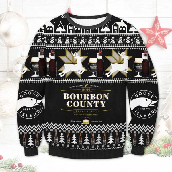 Goose island bourbon county Ugly Christmas Sweater Unisex Knit Ugly Sweater
