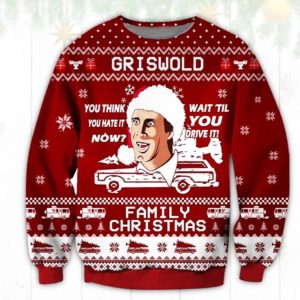 Griswold Family Ugly Christmas Sweater Unisex Knit Wool Ugly Sweater