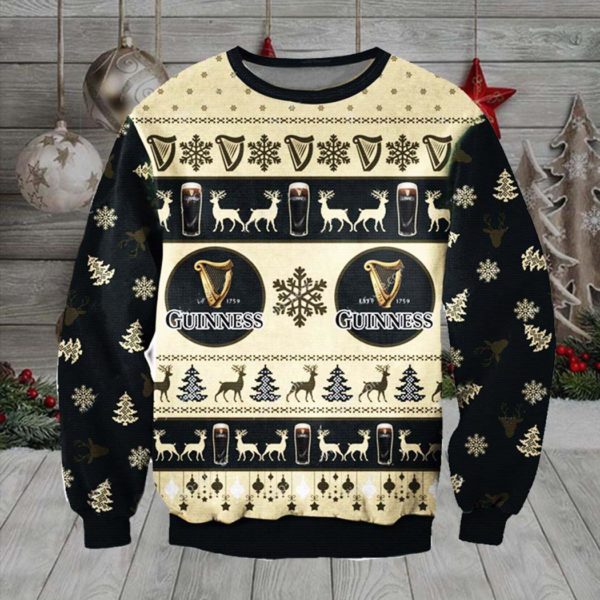 Guinness 1759 Ugly Christmas Sweater Unisex Knit Ugly Sweater