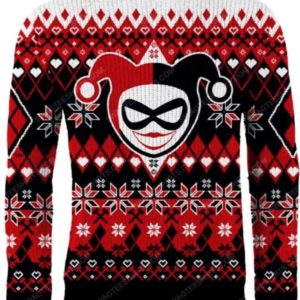 Harley Quinn Merry Ugly Christmas Knit Sweater