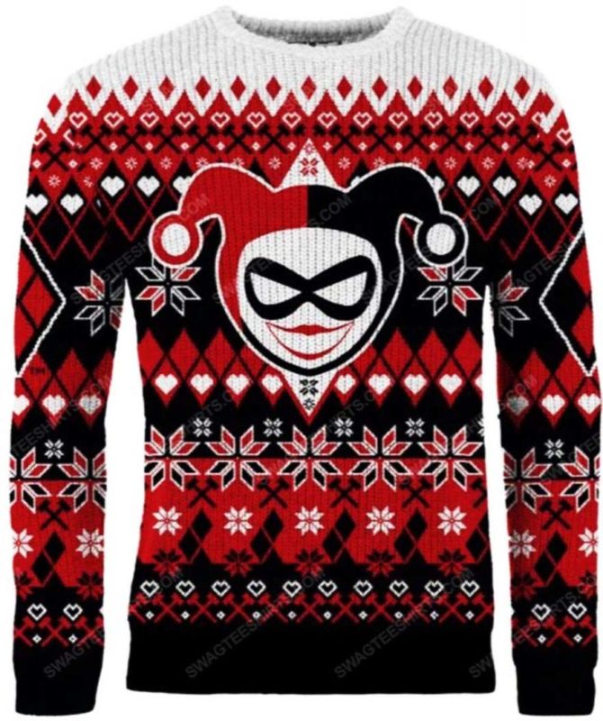 Harley Quinn Merry Ugly Christmas Knit Sweater