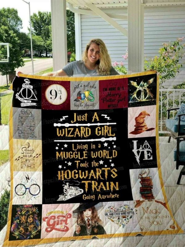 Harry Potter Hogwart Wizard Witch Magic Comfortable Quilt Blanket