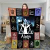 Harry Potter Quilt Blanket Hogwart Quilt Wizard Quilt Witch Quilt Magic Quilt Birthday Gift