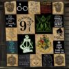 Harry Potter Quilt Blanket Platform 394 Keep Calm And Turn To Page 394 Expecto Patronum Quilt Blanket