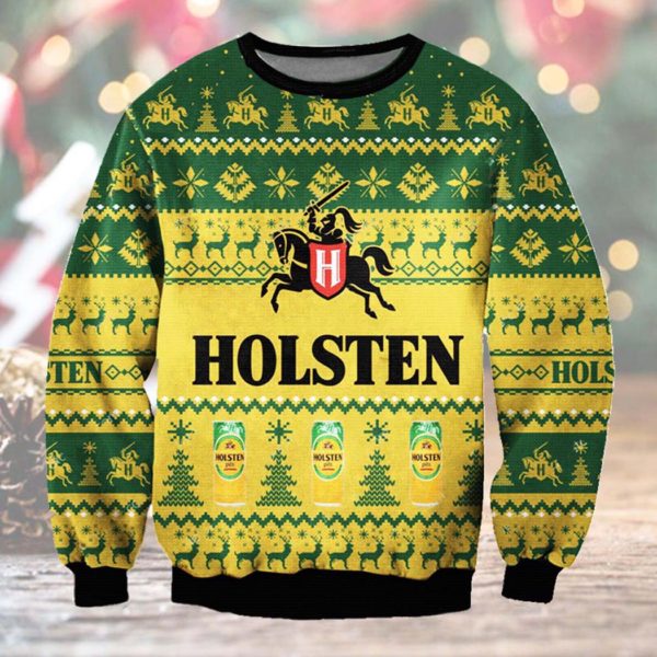 Holsten Brewery Ugly Christmas Sweater Unisex Knit Ugly Sweater