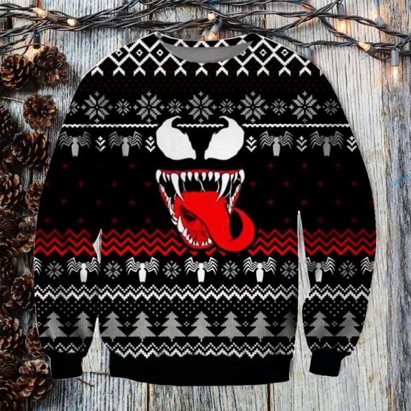 Horror Men For Autism Dad Pink Large Ugly Christmas Sweater Unisex Knit Wool Ugly Sweater