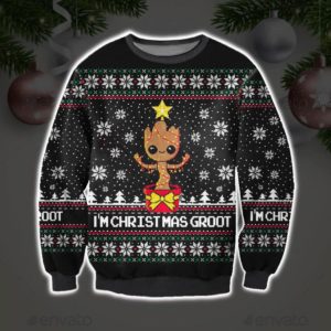 I’m Christmas Groot Ugly Christmas Knit Sweater