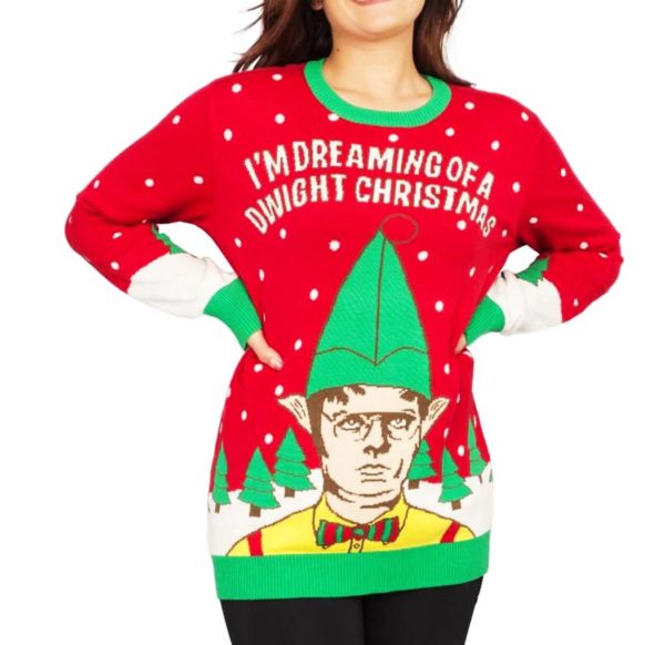 Im Dreaming Of A Dwight Ugly Christmas Sweater Knit Wool Sweater 1