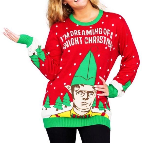 Im Dreaming Of A Dwight Ugly Christmas Sweater Knit Wool Sweater