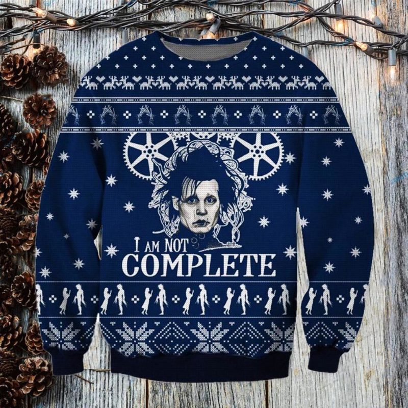 I’m Not Complete Christmas Ugly Christmas Sweater Unisex Knit Wool Ugly Sweater