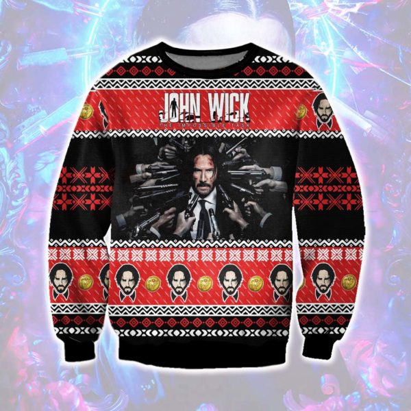 John Wick The Impossible Task Ugly Christmas Sweater
