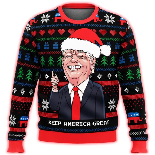 Keep America Great Ugly Christmas Sweater