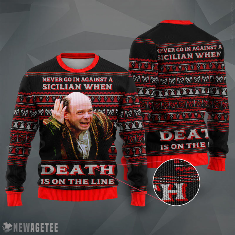 The Princess Bride Knit Ugly Christmas Sweater Never go against