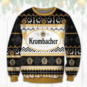 Krombacher Beer Ugly Christmas Sweater Unisex Knit Wool Ugly Sweater