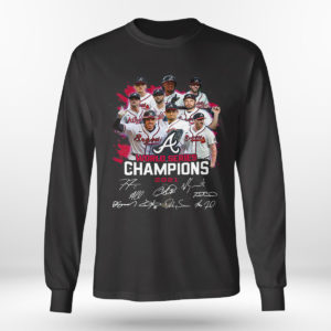 Longsleeve shirt Atlanta Braves World Series Champions 2021 Signatures shirt