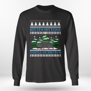 Longsleeve shirt Its Always Sunny in Philadelphia Kitten Mittons Youll Be Smitten Ugly Christmas Sweater Sweatshirt