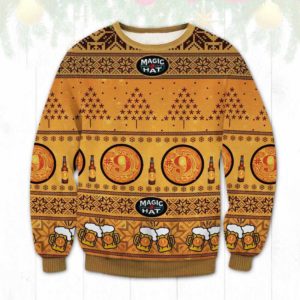 Magic Hat Beer Ugly Christmas Sweater Unisex Knit Wool Ugly Sweater