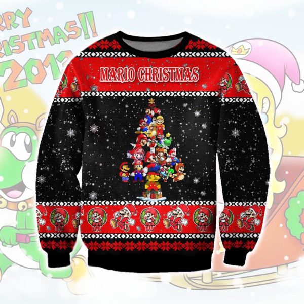 Mario Ugly Christmas Knit Sweater