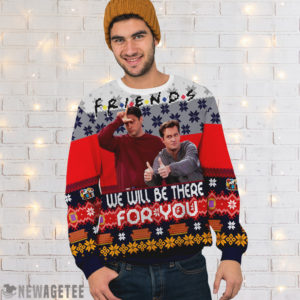 Men Sweater Chandler Bing Joey Tribbiani Friends Knit Ugly Christmas Sweater