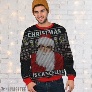 Men Sweater Michael Scott Christmas Is Cancelled The Office Knit Ugly Christmas Sweater