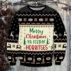 Merry Ya Filthy Hobbies Ugly Christmas Sweater Unisex Knit Wool Ugly Sweater