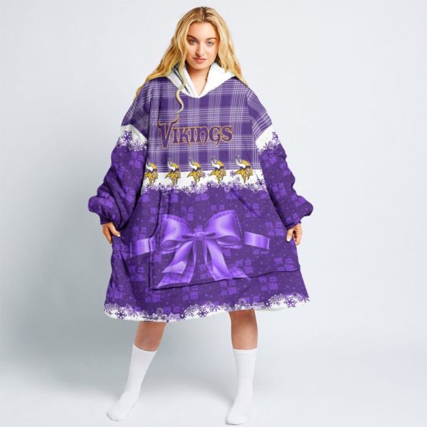 Minnesota Vikings Christmas Gift Snug Hoodie Oodie Blanket Hoodie