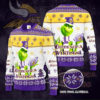 Minnesota Vikings Grinch Knit Ugly Christmas sweater