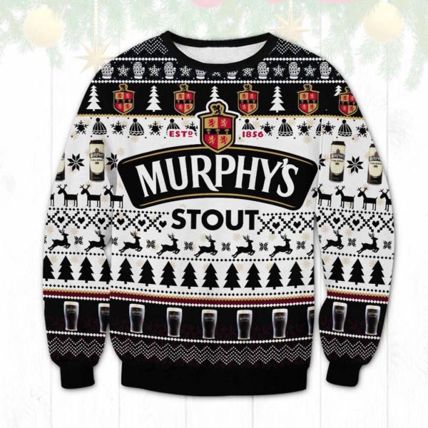 Murphys Irish Stout Brewery Ugly Christmas Sweater Unisex Knit Ugly Sweater