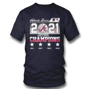 Navy T Shirt MLB Champion 2021 Atlanta Braves World Series Champions 1914 2021 Shirt
