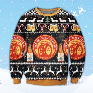 New Belgium Brewing Beer Ugly Christmas Sweater Unisex Knit Ugly Sweater