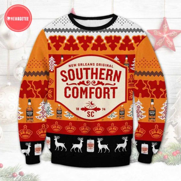 New Orleans Original Southern Comfort Ugly Christmas Sweater Unisex Knit Wool Ugly Sweater
