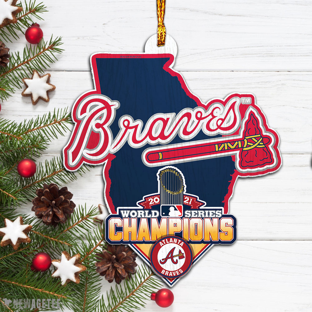 Atlanta Braves Mlb World Series Champions 2021 Christmas Ornament