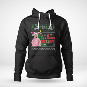 Pullover Hoodie A Bad Bunny Story Ugly Christmas Sweater Sweatshirt